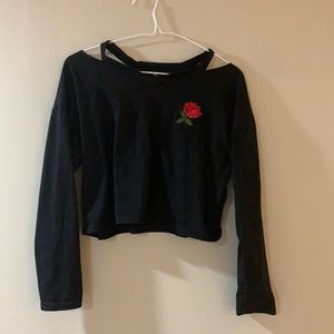 Girls cropped long sleeve